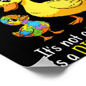 Poster Canard mère prise de conscience de l'autisme capac (Coin)