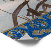 Poster Canard nager dans le lac (Coin)