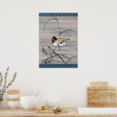 Poster Canard nager dans le lac (Cuisine)