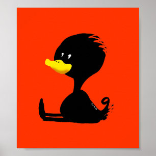 Poster canard noir