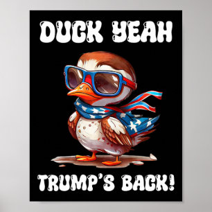 Poster Canard ouais Trump est Ck 47e président