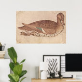 Poster Canard - Pisanello - c1440 (Bureau à domicile)