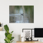 Poster Canard solitaire (Bureau à domicile)