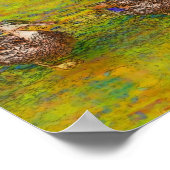 Poster Canards Abstraits Dans Une Ligne Couleur Photo Cro (Coin)