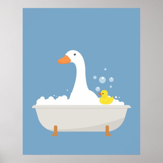 Poster Canards dans la baignoire (Devant)