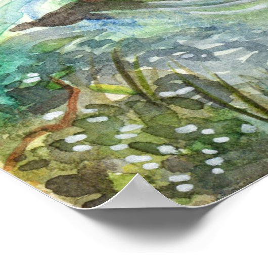 Poster Canards Dans L'Étang (Coin)