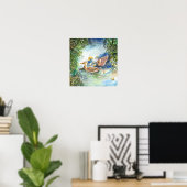 Poster Canards Dans L'Étang (Bureau à domicile)