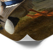 Poster Canards dans un paysage fluvial (Coin)