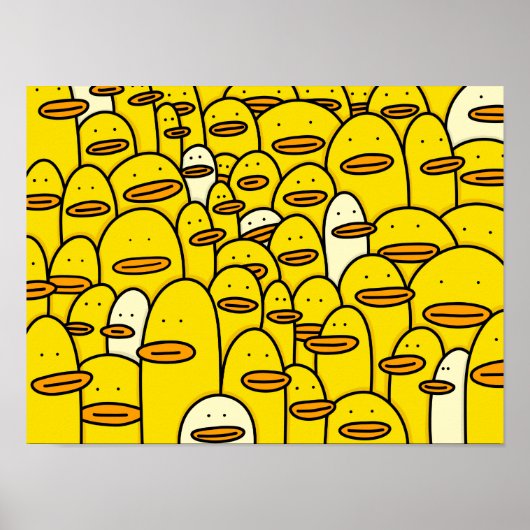 Poster Canards Doddle Art (Devant)