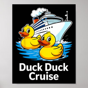 Poster Canards en croisière Canard Canard Croisière Vacan