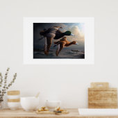 Poster Canards en vol (Cuisine)