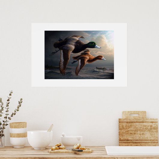 Poster Canards en vol (Cuisine)