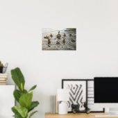 Poster Canards qui nagent (Bureau à domicile)