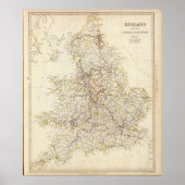 Poster Canaux d'Angleterre, chemins de fer (Devant)