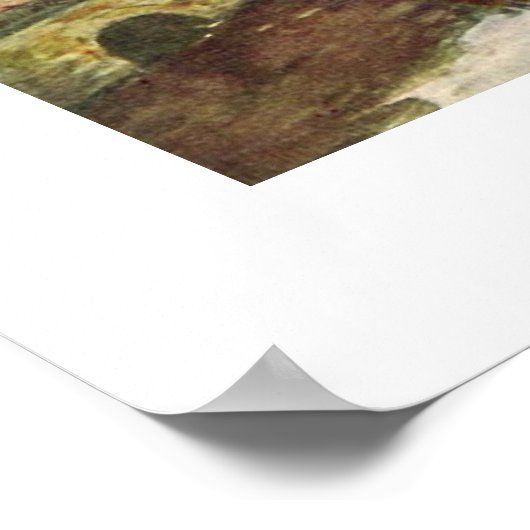 Poster Canaux En Bruxelles Par Eugene Boudin (Coin)