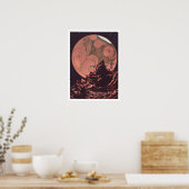 Poster Canaux vintages de science-fiction Mars (Cuisine)