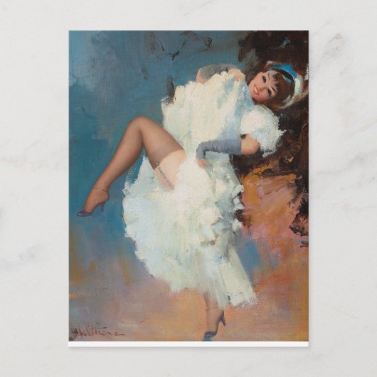 Poster Cancan Dancer Briefkaart (Voorkant)