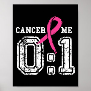 Poster Cancer 0 Me 1 Chemise Cerveau Cancer Sensibilisati