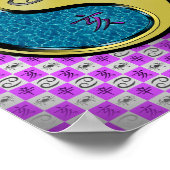 Poster Cancer & Boar métallique (Coin)