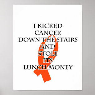 Poster Cancer Bully (Ruban orange)