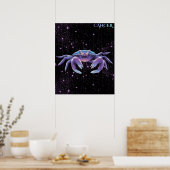 Poster Cancer Céleste – Art Astrologique (Cuisine)