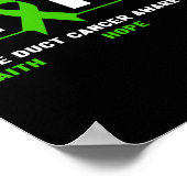 Poster Cancer de la bille - Espérance Conscience du cance (Coin)