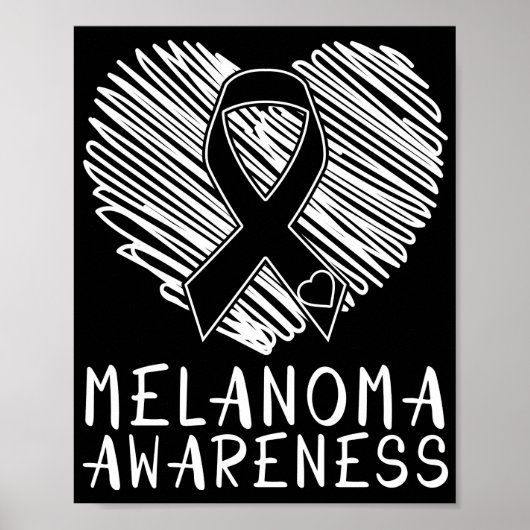 Poster Cancer de la peau Melanoma Sensibilisation à la mé (Devant)