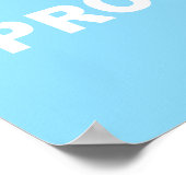 Poster Cancer de la prostate Ancre de l'espoir (Coin)