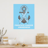 Poster Cancer de la prostate Ancre de l'espoir (Cuisine)