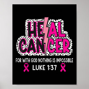 Poster Cancer de la santé Croire Dieu Chrétien Cancer du