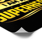 Poster Cancer De L'Enfance Je Suis Un Ruban Superhéros (Coin)