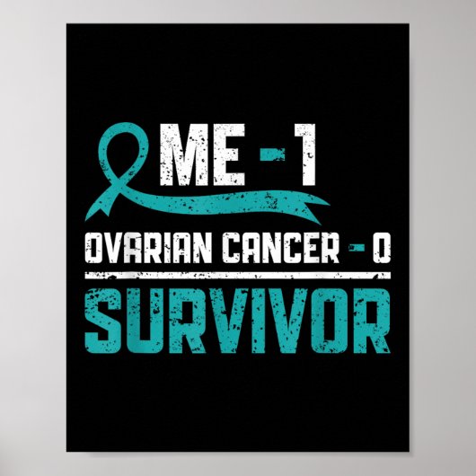 Poster Cancer de l'ovaire Survivant du cancer de l'ovaire (Devant)