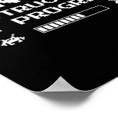 Poster Cancer Destruction En Cours Jeu Drôle Vintag (Coin)