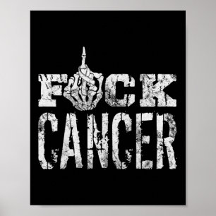 Poster Cancer du col de l'utérus Squelette Sensibilisatio