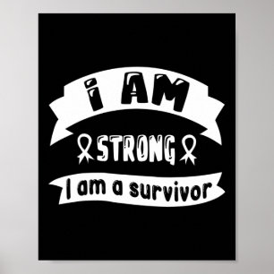 Poster Cancer Du Pancréas Je Suis Fort Je Suis Survivant