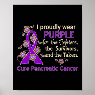 Poster Cancer du pancréas pour les survivants des combats