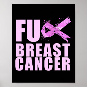 Poster Cancer Du Ruban Rose Pour La Sensibilisation Au Ca