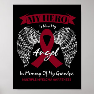 Poster Cancer Du Sang En Mémoire De Grand-Père Myélome Mu