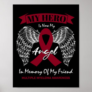 Poster Cancer Du Sang En Mémoire De L'Ami Myélome Multipl