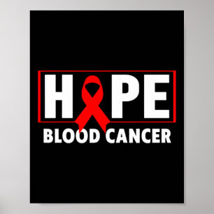 Poster Cancer du sang - Espère la sensibilisation au canc