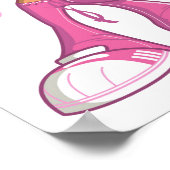 Poster Cancer du sein Fille de combat 1 (Coin)