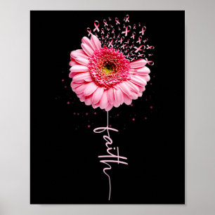 Poster Cancer du sein Foi Tournesol Cancer du sein Décern