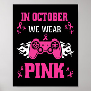 Poster Cancer du sein Jeu Enfants Garçons Jeunes