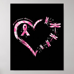 Poster Cancer du sein Lutte contre les libellules du coeu