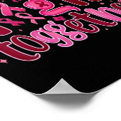 Poster Cancer du sein Nous combattons ensemble (Coin)