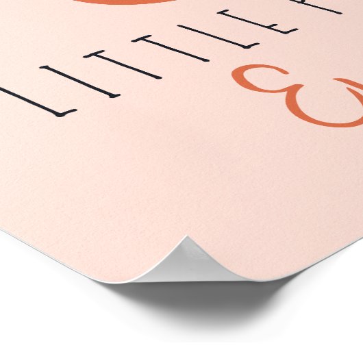 Poster cancer enfant fort petit citrouille Nom personnali (Coin)