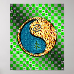 Poster Cancer et chèvre de feu