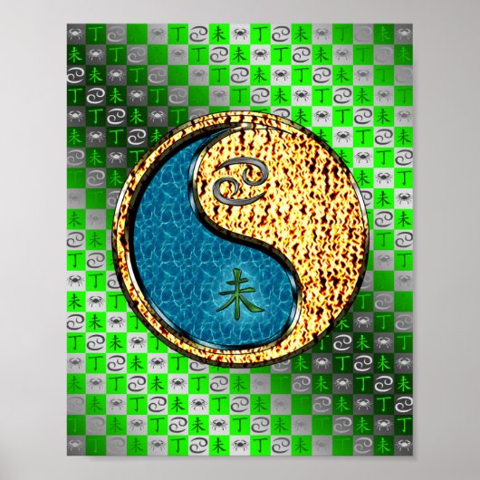 Poster Cancer et chèvre de feu (Devant)