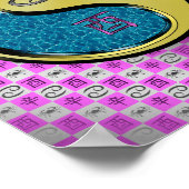 Poster Cancer et coq métallique (Coin)