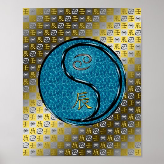 Poster Cancer et dragon d'eau (Devant)